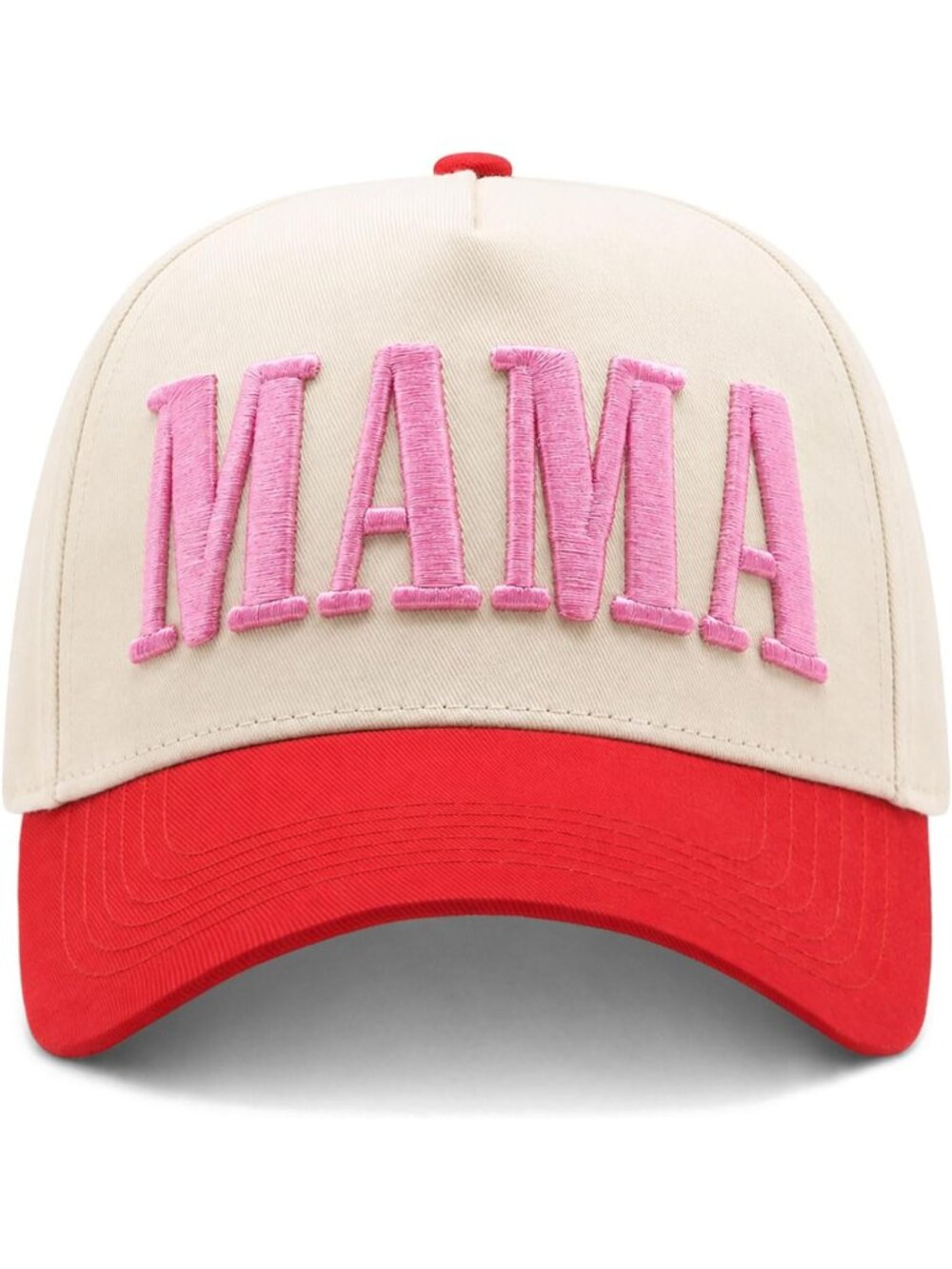 Womens Mama-red/Pink Vintage Snapback Trendy Mom Halloween Trucker Hat